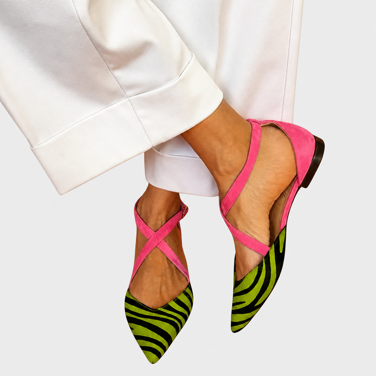Mocasines planos de piel