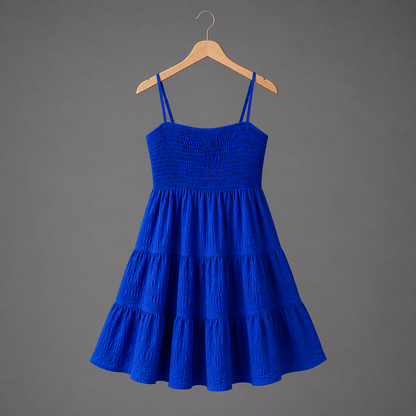 Vestido azul de tirantes
