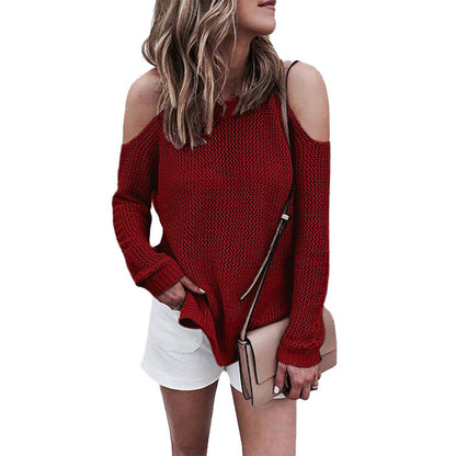 Jersey de Punto Elegante | Hombros Descubiertos
