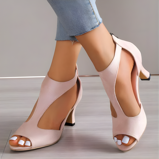 Sandalias de tacón suave