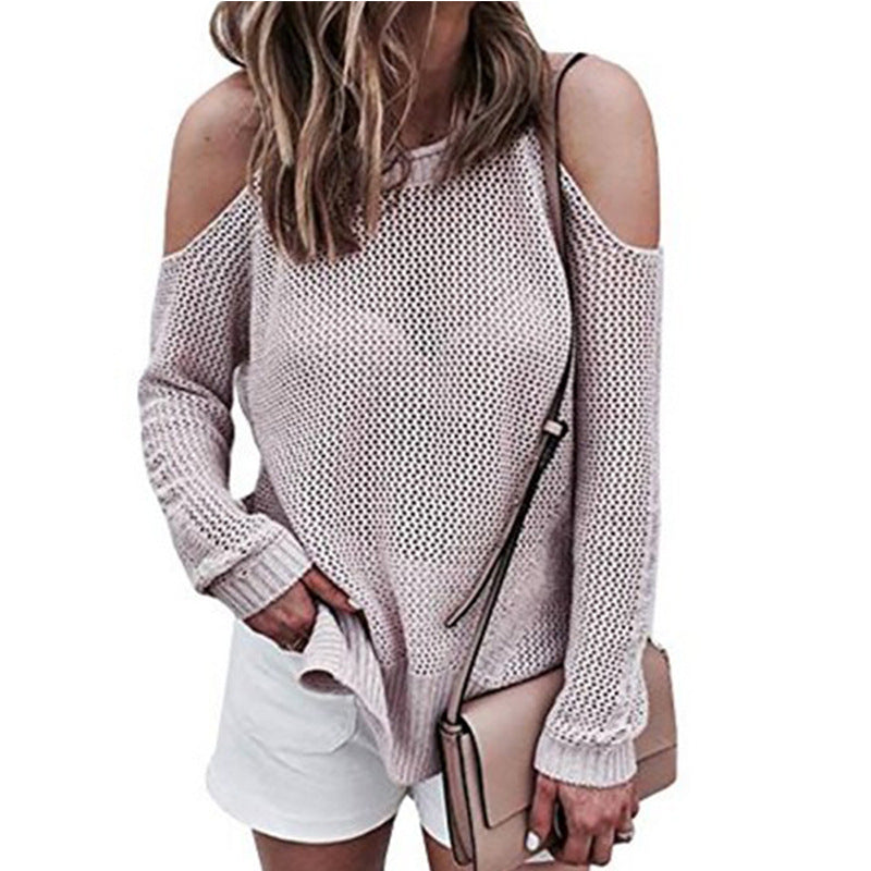 Jersey de Punto Elegante | Hombros Descubiertos