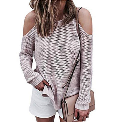 Jersey de Punto Elegante | Hombros Descubiertos