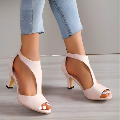 Sandalias de tacón suave
