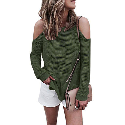 Jersey de Punto Elegante | Hombros Descubiertos