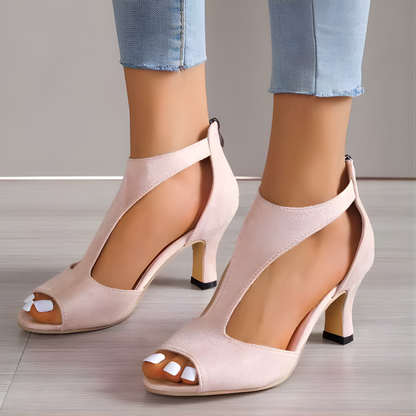 Sandalias de tacón suave