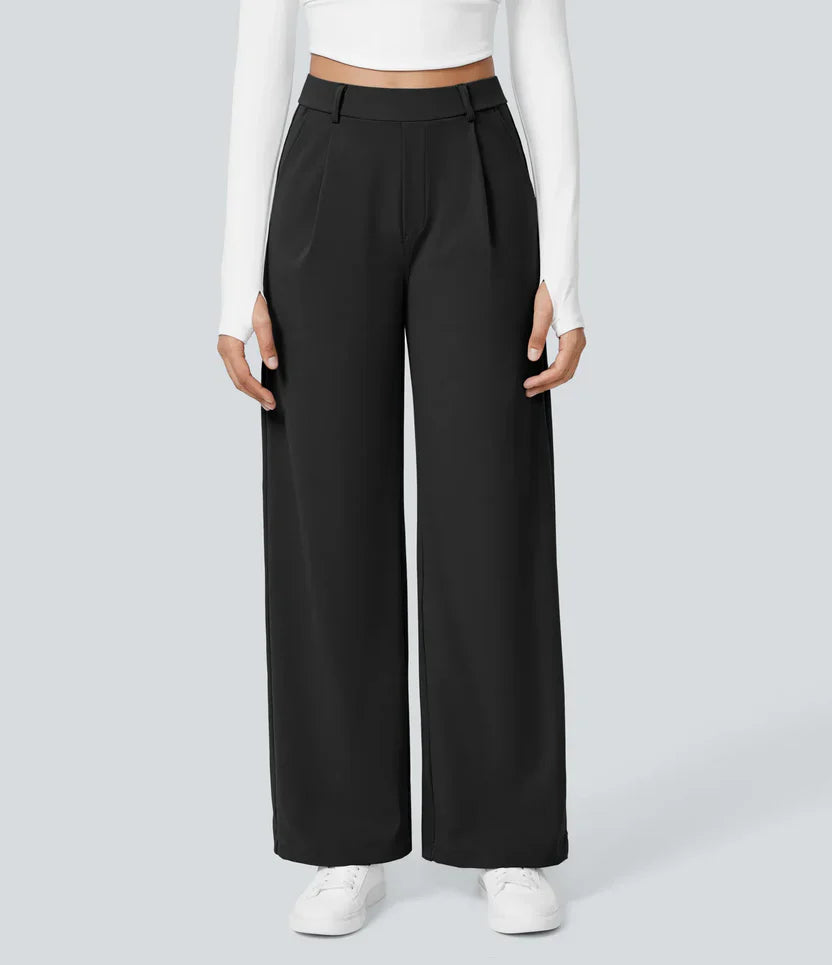 Pantalones de tiro alto