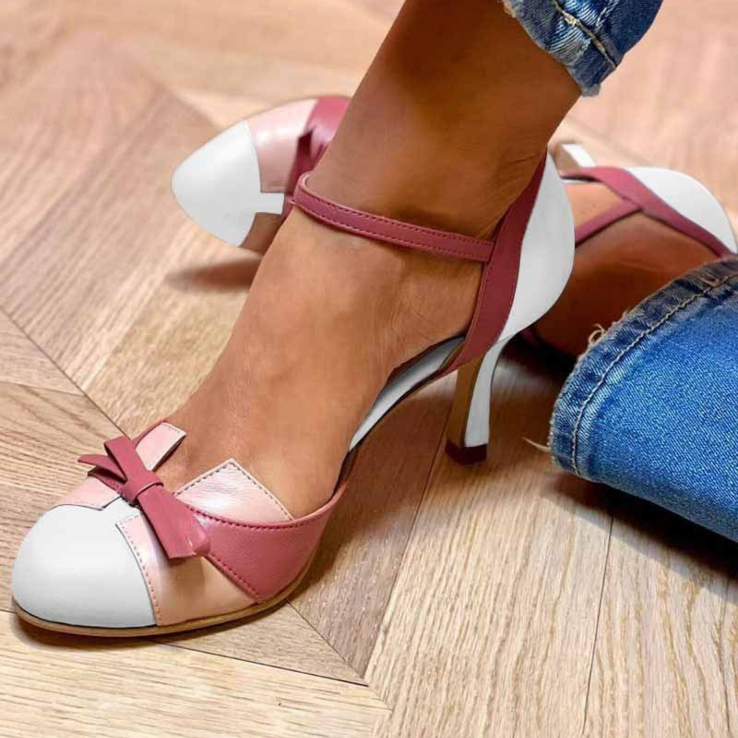 Sandalias vintage con lazo