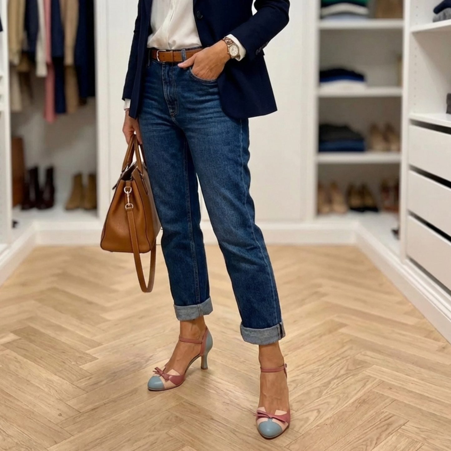 Sandalias vintage con lazo
