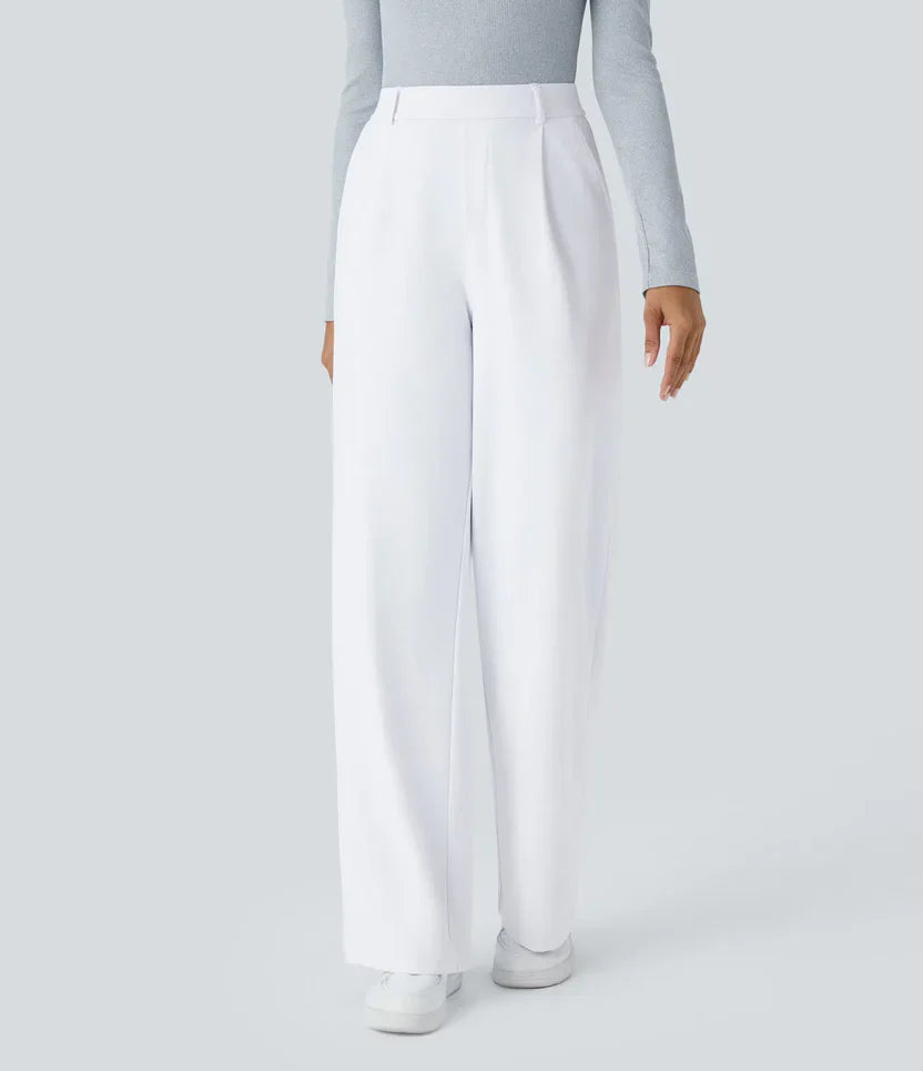 Pantalones de tiro alto