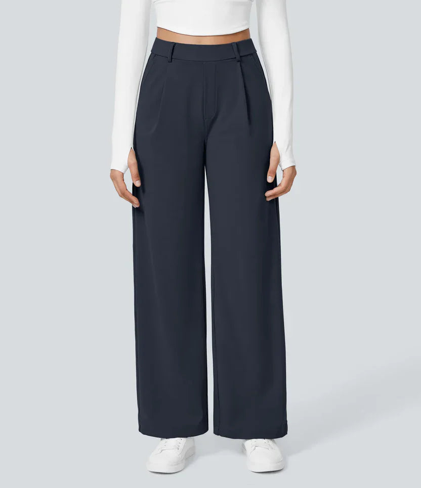 Pantalones de tiro alto