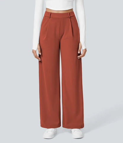 Pantalones de tiro alto