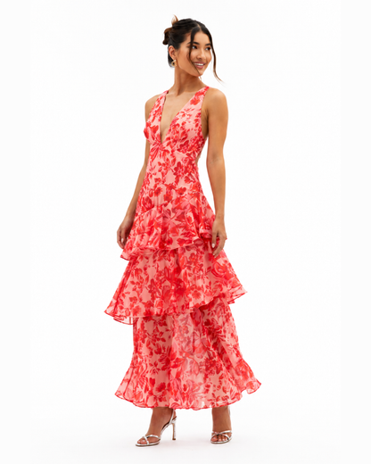 Vestido brisa coral