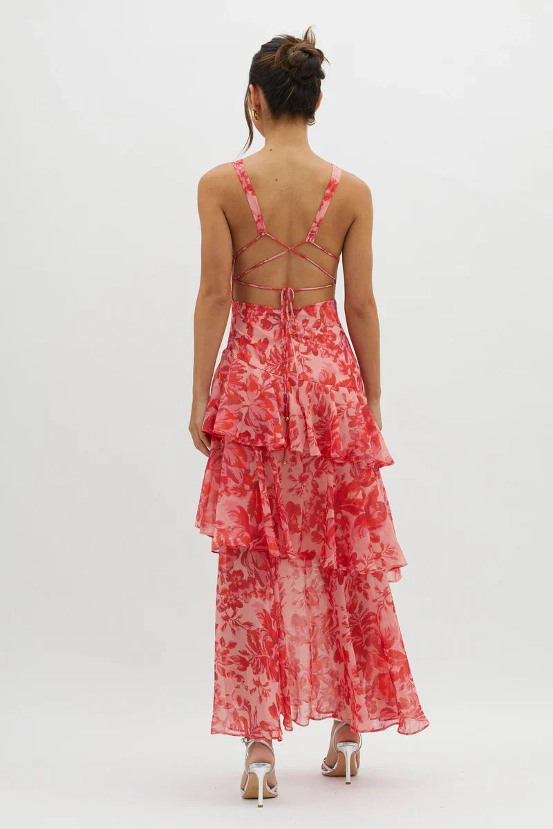 Vestido brisa coral