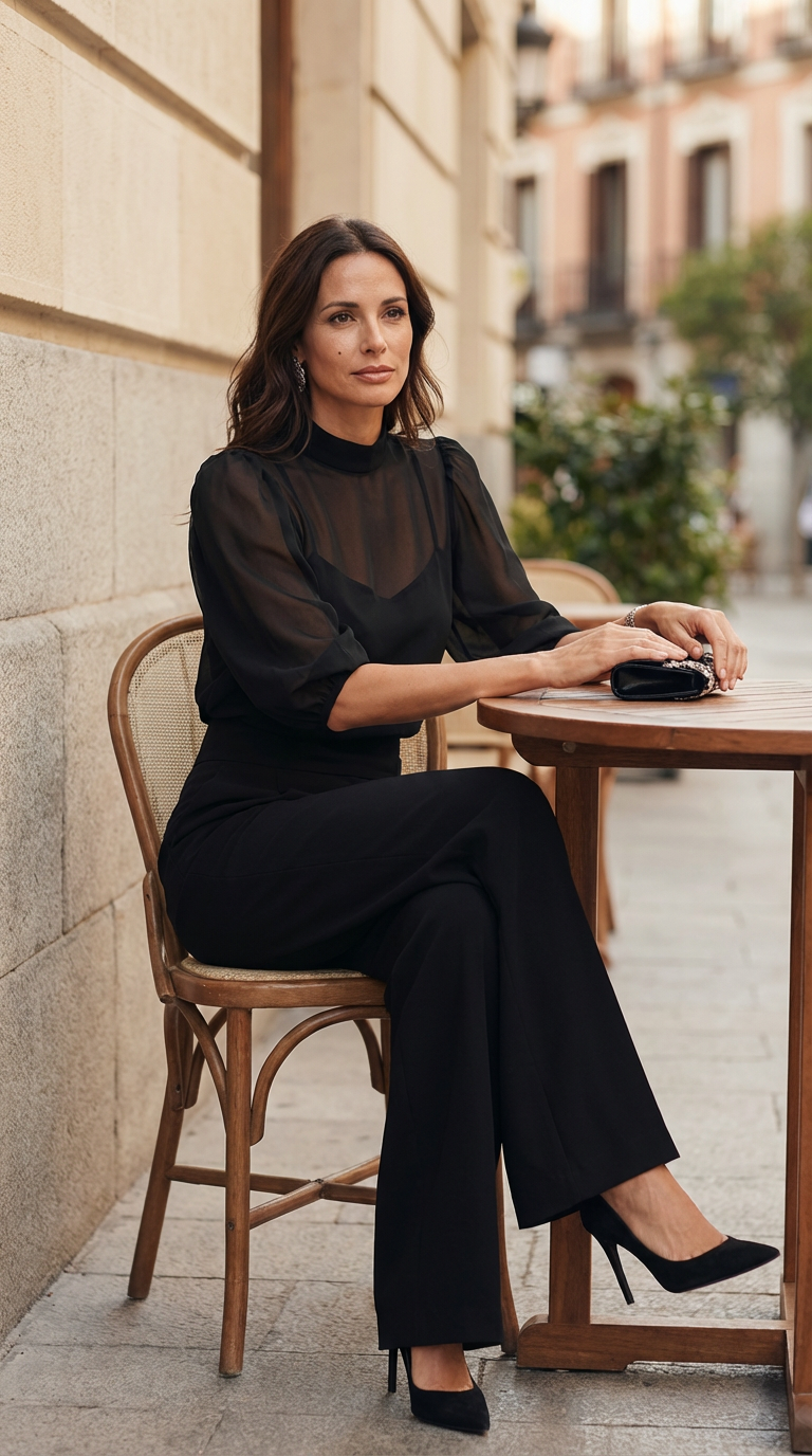 Conjunto elegante de tres piezas